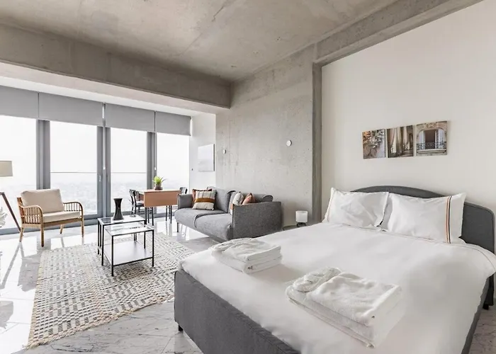 Trendy Cool Bright Parking Poolviews! #254 Lägenhet Istanbul